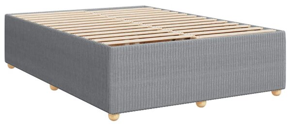 Box spring postel s matrací světle šedá 140 x 190 cm textil 3285567