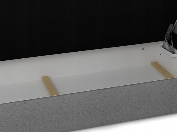 Manželská postel Boxspring 140 cm Fade 2 (tmavě hnědá) (s matrací a úložným prostorem)