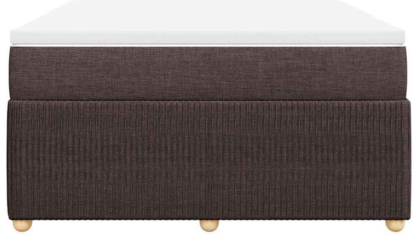 Box spring postel s matrací tmavě hnědá 140x190 cm textil 3285570