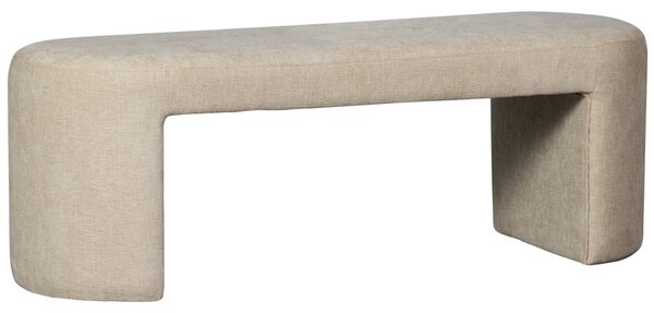 WOOOD Béžová čalouněná lavice Lotta 130 cm