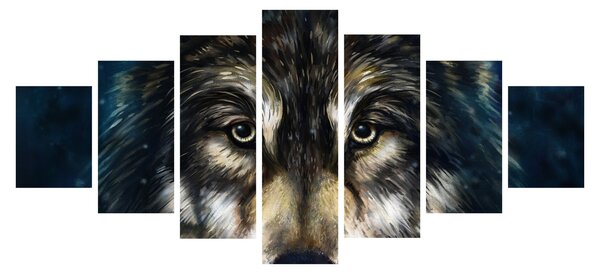 Obraz - Vlk (210x100 cm)