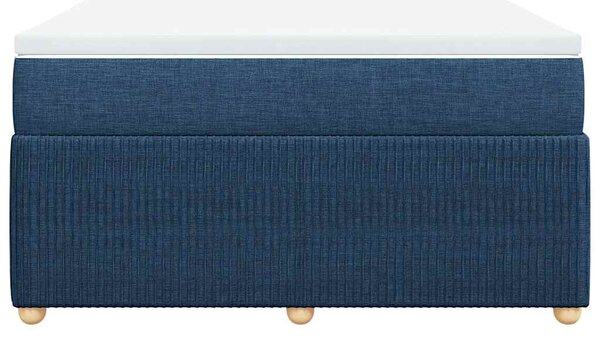 Box spring postel s matrací modrá 140x190 cm textil 3285573