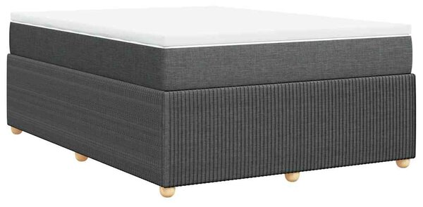 Box spring postel s matrací tmavě šedá 140x200 cm textil 3285575