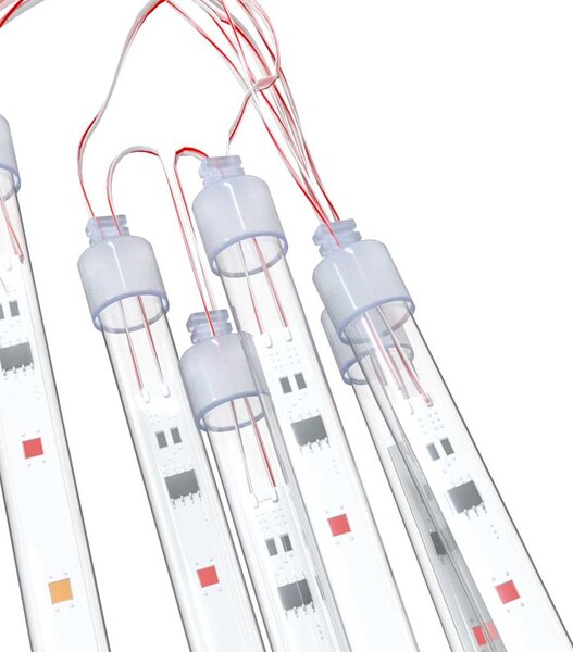 Padající světla 8 ks 50 cm barevná 288 LED dovnitř i ven 328558