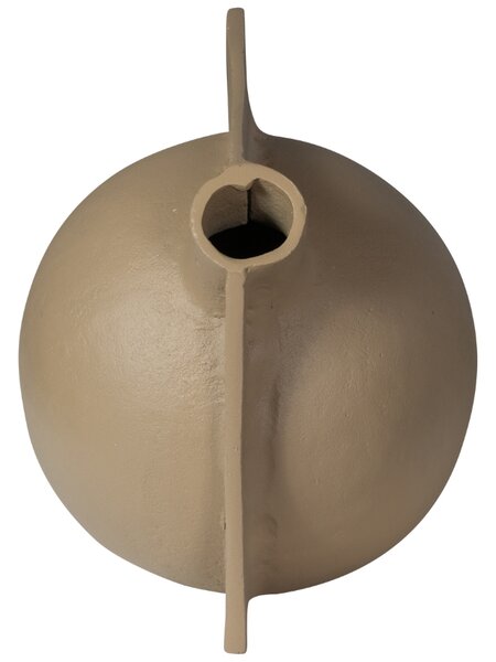 WOOOD Béžová kovová váza Tatlin 19 cm