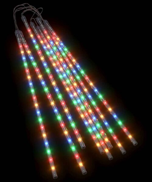 Padající světla 8 ks 50 cm barevná 288 LED dovnitř i ven 328558