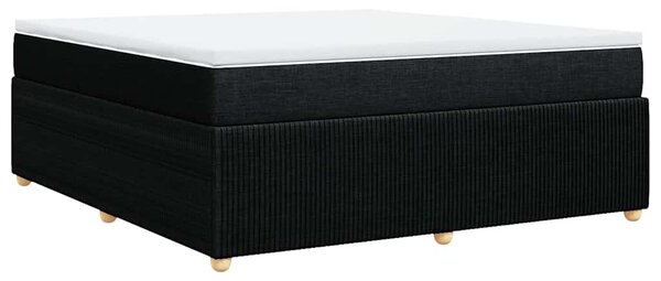 Box spring postel s matrací černá 180x200 cm textil 3285590