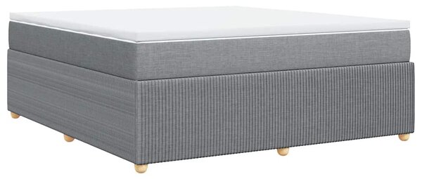 Box spring postel s matrací světle šedá 180 x 200 cm textil 3285588