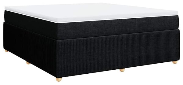 Box spring postel s matrací černá 180x200 cm textil 3285590
