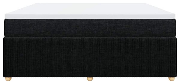 Box spring postel s matrací černá 180x200 cm textil 3285590