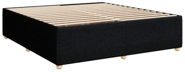 Box spring postel s matrací černá 180x200 cm textil 3285590