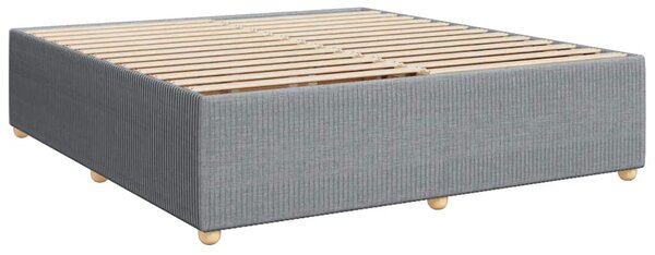 Box spring postel s matrací světle šedá 180 x 200 cm textil 3285588