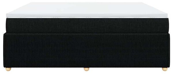Box spring postel s matrací černá 180x200 cm textil 3285590
