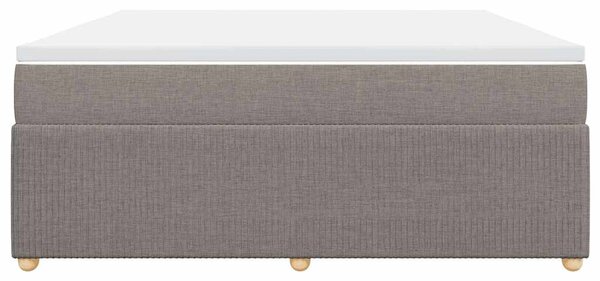 Box spring postel s matrací taupe 180x200 cm textil 3285592