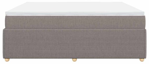 Box spring postel s matrací taupe 180x200 cm textil 3285592