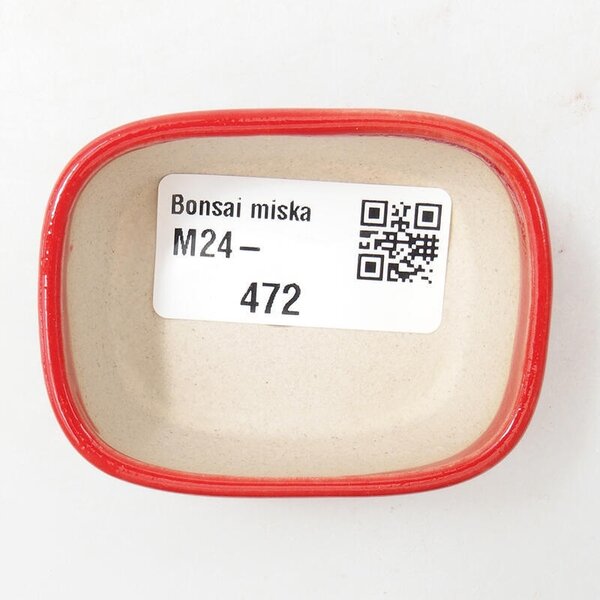 E-bonsai Mini bonsai miska 6 x 4,5 x 2,5 cm červená