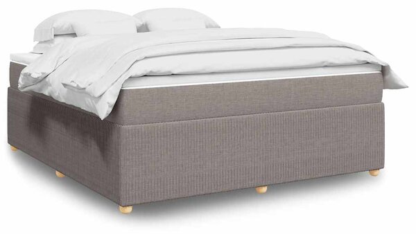 Box spring postel s matrací taupe 180x200 cm textil 3285592