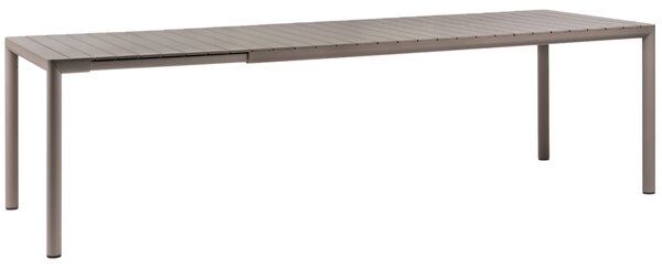 Nardi Světle hnědý plastový rozkládací zahradní stůl Tevere 211/275 x 100 cm