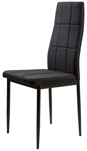 ModernHome DC860 Sada 4 ks jídelních židlí, černá