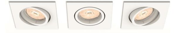 Zapuštěné bodové podhledové svítidlo Philips Enneper set 3ks 50193/31/PN bílé