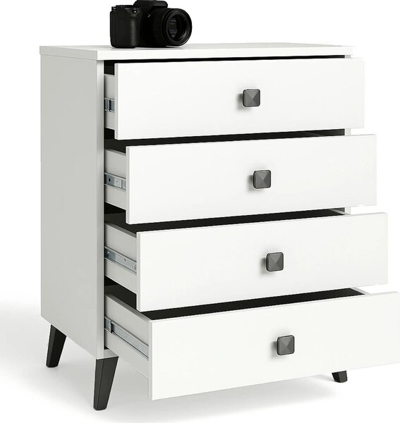 Akord Komoda Mobi bílá/černá 60x37x73 cm