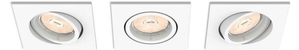 Zapuštěné bodové podhledové svítidlo Philips Enneper set 3ks 50193/31/PN bílé