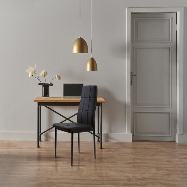 ModernHome DC860 Sada 4 ks jídelních židlí, černá