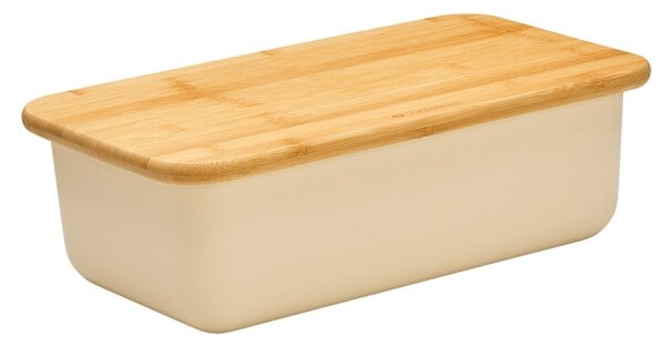 Chlebník LOFT hranatý, krémový, 40x23 cm - Zassenhaus