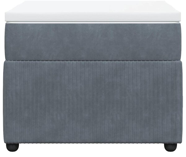 Box spring postel s matrací tmavě šedá 90x190 cm samet 3285609