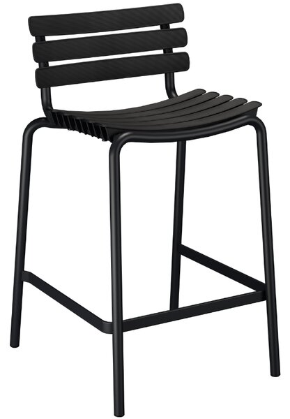 Černá plastová zahradní barová židle HOUE ReCLIPS 69 cm