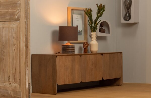 -25 % Dny MOMENTI– WOOOD Dřevěný TV stolek Rejer 150 x 40 cm
