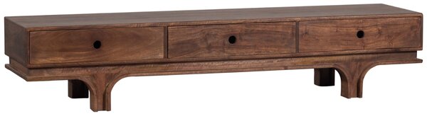 -25 % Dny MOMENTI– WOOOD Hnědý dřevěný TV stolek Esta 180 x 45 cm
