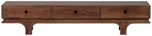 -25 % Dny MOMENTI– WOOOD Hnědý dřevěný TV stolek Esta 180 x 45 cm