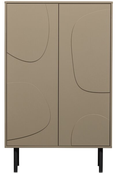 WOOOD Hnědá dřevěná skříň Zida 135 x 85 cm