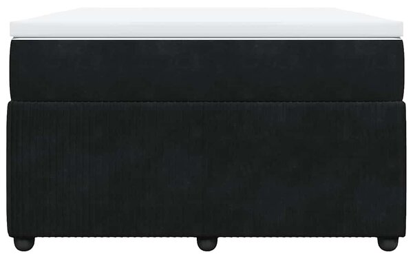 Box spring postel s matrací černá 120 x 190 cm samet 3285628