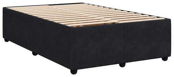 Box spring postel s matrací černá 120 x 190 cm samet 3285628