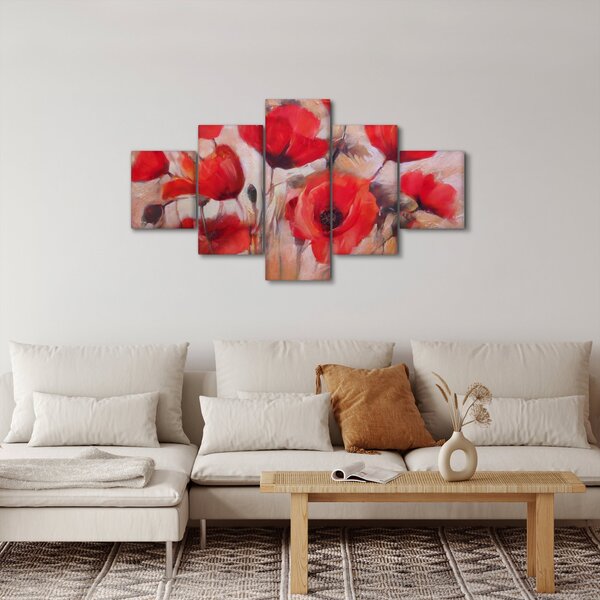 Obraz - Vlčí máky (125x70 cm)