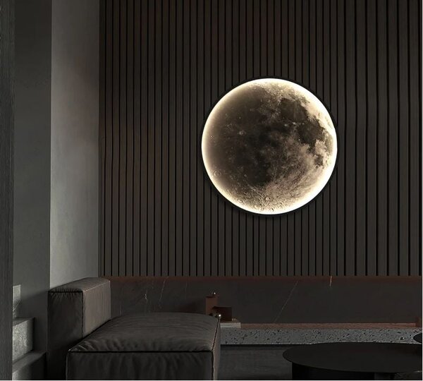Abigali Moon nástěnné svítidlo 1x24 W bílá-černá MOON