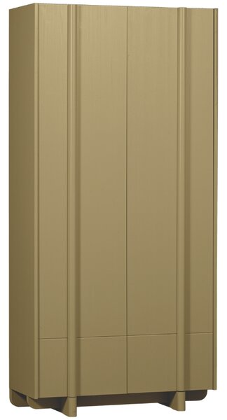 WOOOD Zelená dřevěná skříň Basu 210 x 101 cm