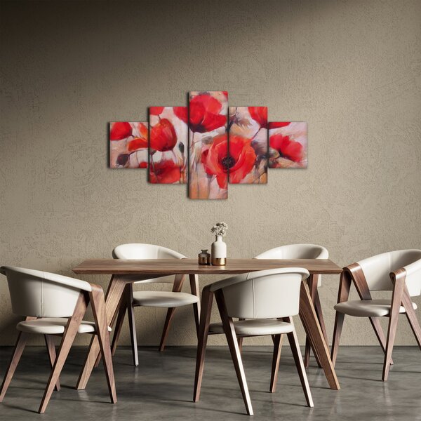 Obraz - Vlčí máky (125x70 cm)
