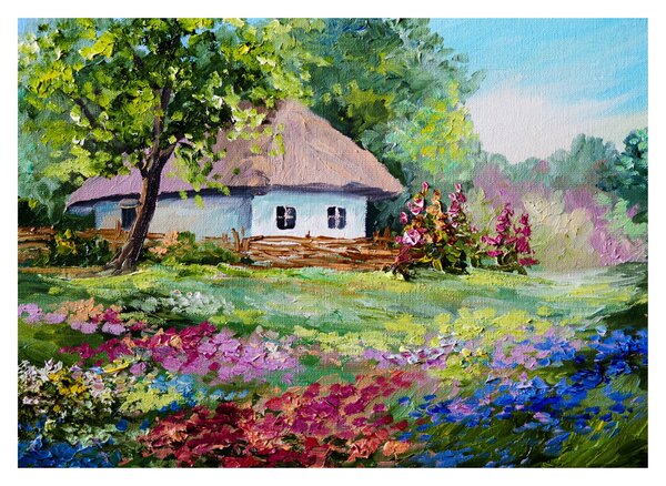 Obraz - Chalupa (70x50 cm)