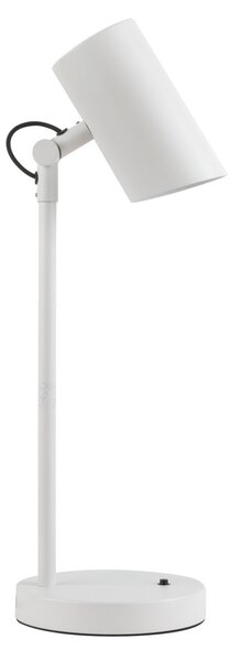 KANLUX Stolní industriální lampa AGZAR, 1xE14, 5W, bílá 36251