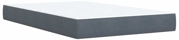 Box spring postel s matrací tmavě šedý 120x190 cm samet 3287687