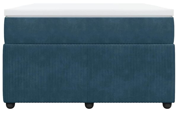Box spring postel s matrací tmavě modrá 120x190 cm samet 3285630