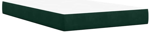 Box spring postel s matrací tmavě zelená 120x190 cm samet 3290855