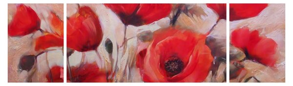 Obraz - Vlčí máky (170x50 cm)