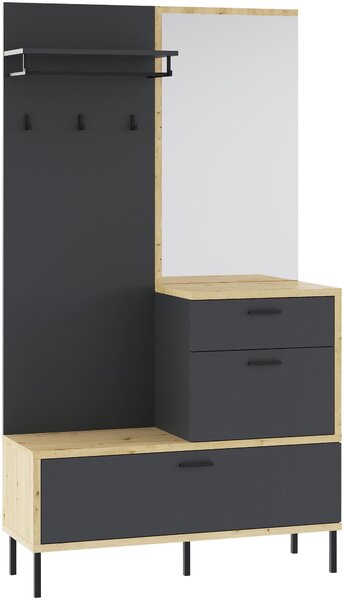 ŠATNA, 113/197/40 cm Carryhome - Online Only šatny & botníky, Online Only