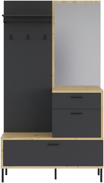 ŠATNA, 113/197/40 cm Carryhome - Online Only šatny & botníky, Online Only