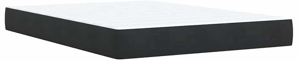 Box spring postel s matrací černá 140 x 190 cm samet 3287748