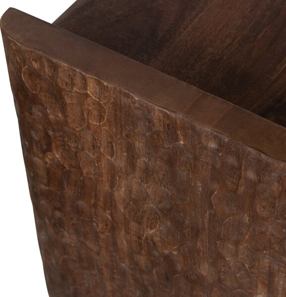 WOOOD Hnědá dřevěná lavice Popp 120 cm